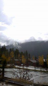 The view from Pancho & Lefty's in Grand Lake, Colorado. The view from Pancho & Lefty's in Grand Lake, Colorado.