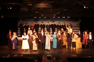 The cast waves goodbye in Titanic at UCDT The cast waves goodbye in Titanic at UCDT
