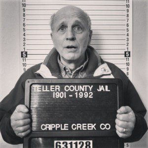 My father-in-law goofing off at the Cripple Creek jail museum by HeidiTown My father-in-law goofing off at the Cripple Creek jail museum by HeidiTown
