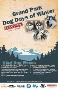 Grand Park Dog Days of Winter 2013 poster
