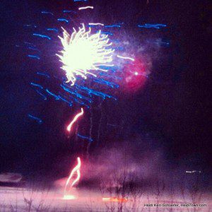 Fireworks over Grand Lake HeidiTown.com