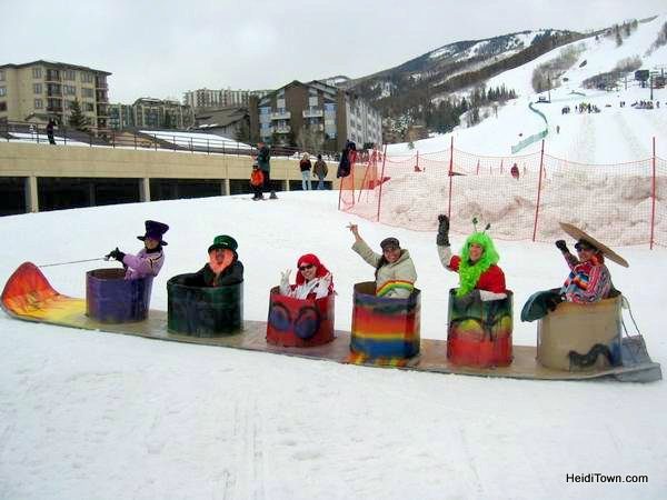 Our Shotski at Cardboard Classic at Steamboat Resort 2008. HeidiTown.com Our Shotski at Cardboard Classic at Steamboat Resort 2008. HeidiTown.com
