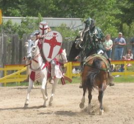 the joust at the Colorado Renaissance Festival in Larkspur Colorado Colorado Renaissance Festival in Larkspur Colorado