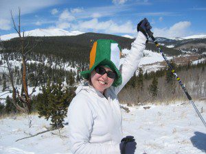 The Mayor celebrates St. Patrick's Day a top a Colorado mountain. The Mayor celebrates St. Patrick's Day a top a Colorado mountain.