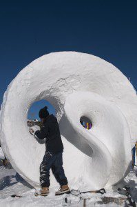 Go Breck snow sculpture photo by Carl Scofield Go Breck snow sculpture photo by Carl Scofield