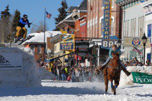 Skijoring in Leadville at Crystal Carnival Skijoring in Leadville at Crystal Carnival