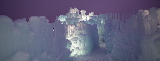 Ice Castles at Silverthorne night Ice Castles at Silverthorne night