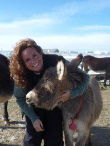 Christine & baby donkey Christine & baby donkey