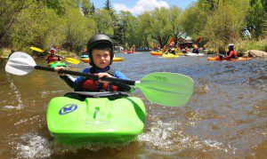 PaddleFest in Buena Vista boy in Kayak PaddleFest in Buena Vista boy in Kayak