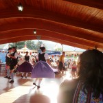 girl dancing at biergarten festival 2011 girl dancing at biergarten festival 2011