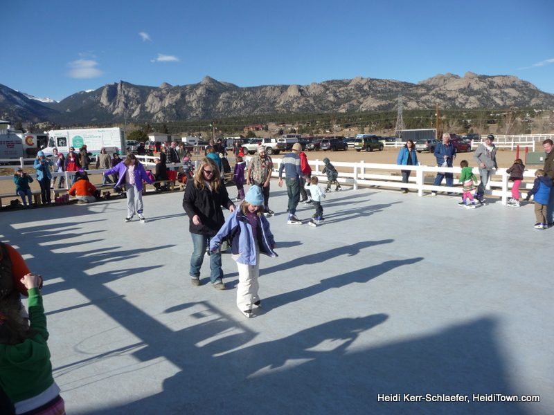 ice rink at Estes Park Winter Festival