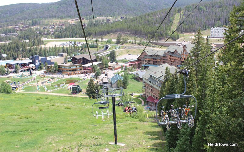 bikes on the chairlift at Winter Park Resort. HeidiTown.com bikes on the chairlift at Winter Park Resort. HeidiTown.com