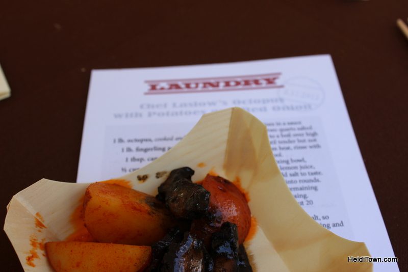 Chef Laslow's completed octopus dish at All Arts Festival in Steamboat Springs 2013. Chef Laslow's completed octopus dish at All Arts Festival in Steamboat Springs 2013.