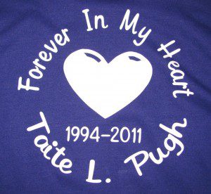 back of the Zip Line for Taite Project t-shirt. GACCCO Girl Scouts back of the Zip Line for Taite Project t-shirt. GACCCO Girl Scouts
