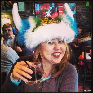 Heidi at Fatty's during Ullr Festival in Breckenridge, Colorado. HeidiTown.com