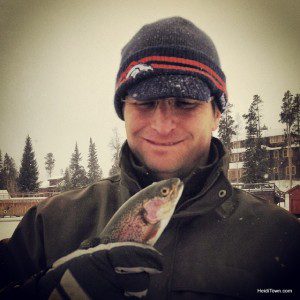 Ice fishing with Rocky Mountain Outfitters in Grand Lake, Colorado. Rainbow trout. HeidiTown.com Ice fishing with Rocky Mountain Outfitters in Grand Lake, Colorado. Rainbow trout. HeidiTown.com
