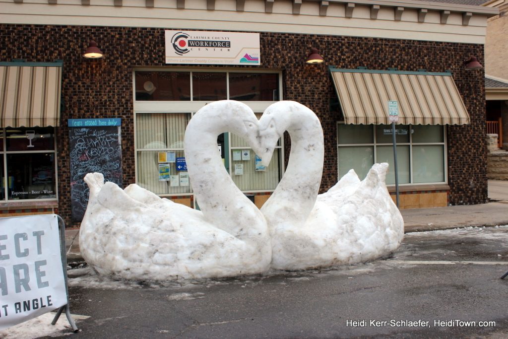 People's Choice Winner 2013, Snow Sculpture after Dark - Loveland, Colorado. Snow Sculpture in the Dark 1. HeidiTown.com