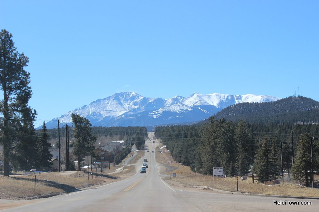 The view of Pikes Peak from Woodland Park, Colorado. HeidiTown.com The view of Pikes Peak from Woodland Park, Colorado. HeidiTown.com
