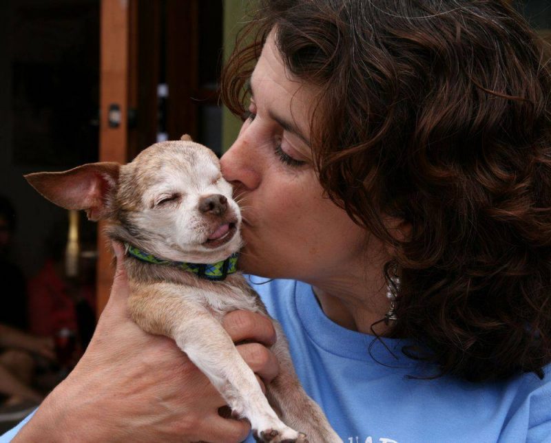 Harley and his dog mom. Hops & Harley June 2014 HeidiTown