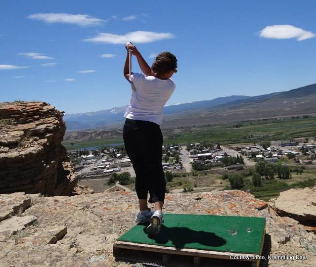 Golfing at Kremmling Days in Kremmling, Colorado. HeidiTwon.com