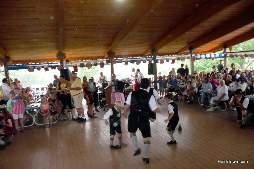 boys dancing at Biergarten Fest in 2011. HeidiTown.com