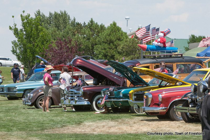 carshow at Firestone Colorado 4th of July