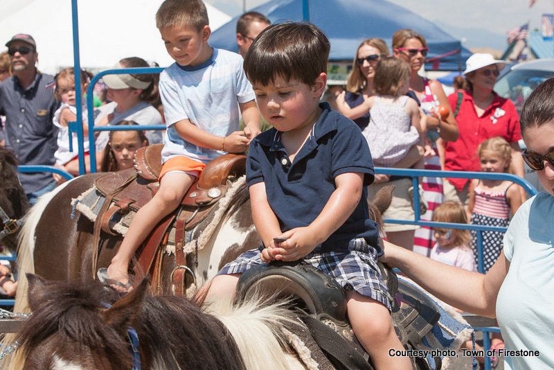 pony rides at 4th of July in Firestone, Colorado.