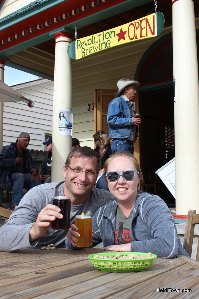 Enjoying the beer, sunshine & company at Revolution Brewery in Paonia, Colorado. HeidiTown.com