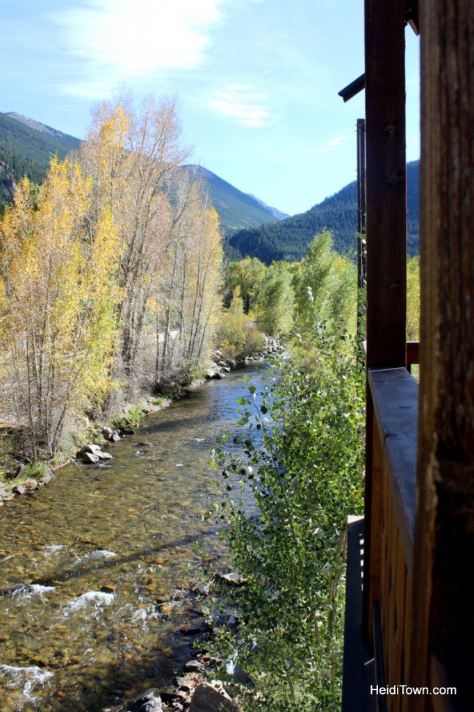 The view from our patio at Hotel Chateaux Chamonix in Georgetown, Colorado. HeidiTown.com