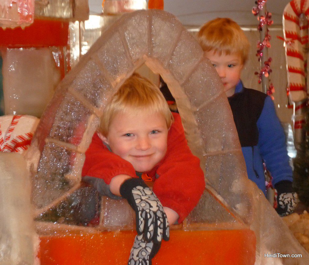A very happy kiddo at Estes Park Winter Festival 2012.