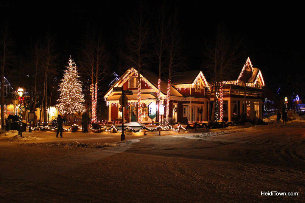 Breckenridge, Colorado decorated for the holidays. HeidiTown.com