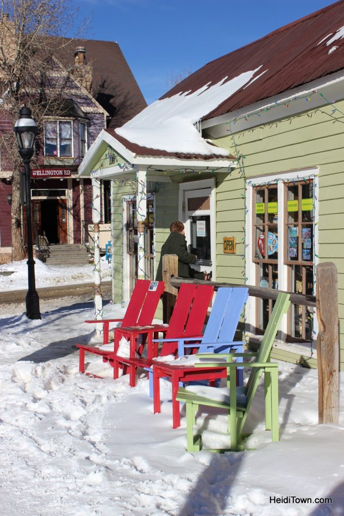 Downtown Breckenridge, Colorado in the snow. HeidiTown.com