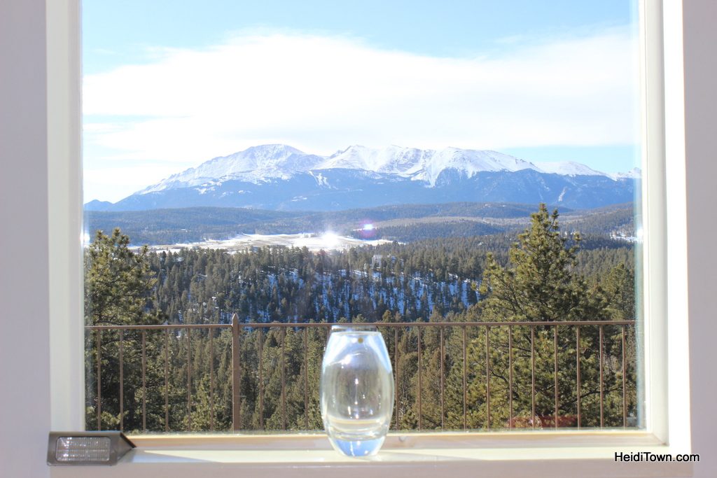 The view from the front room of Pikes Peak Paradise Bed and Breakfast. HeidiTown.com