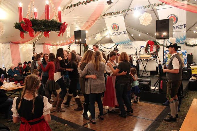 dancing at Dever Christkindl Market