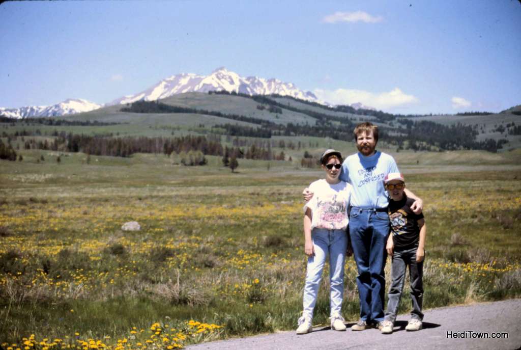 Me with my dad and brother in Yellowstone National Park. HeidiTown.com