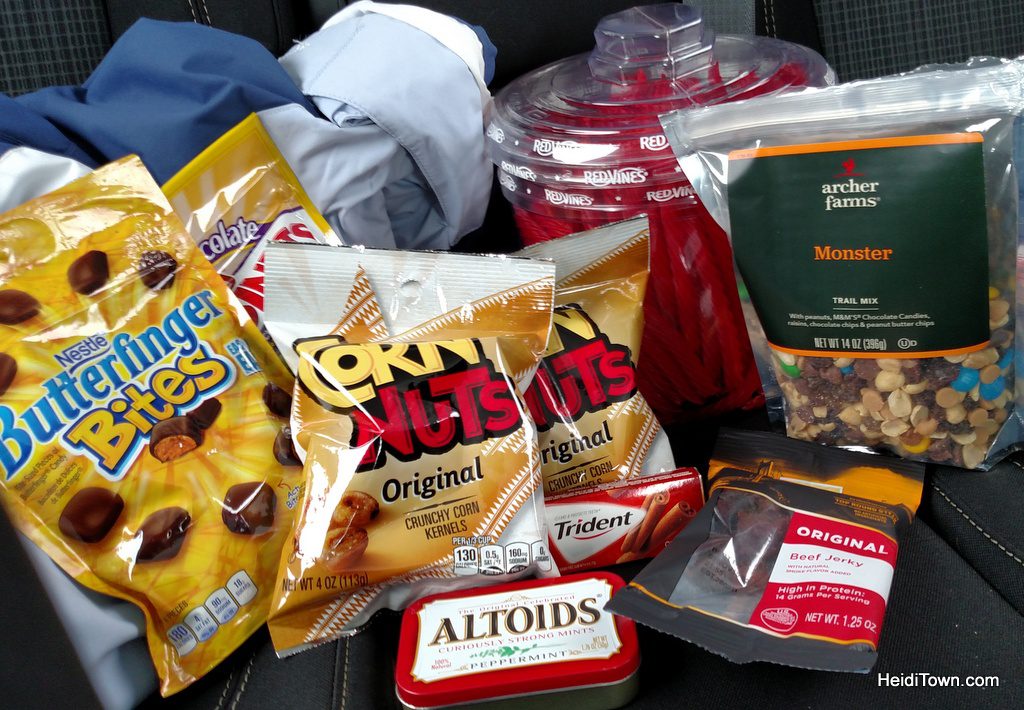 Road trip snacks. Colorado travel, be prepared. HeidiTown.com