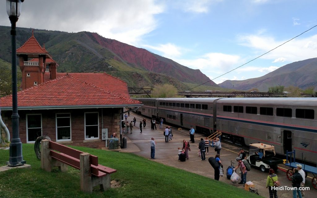 Amtrak has arrive at the Glenwood Springs train station. HeidiTown.com