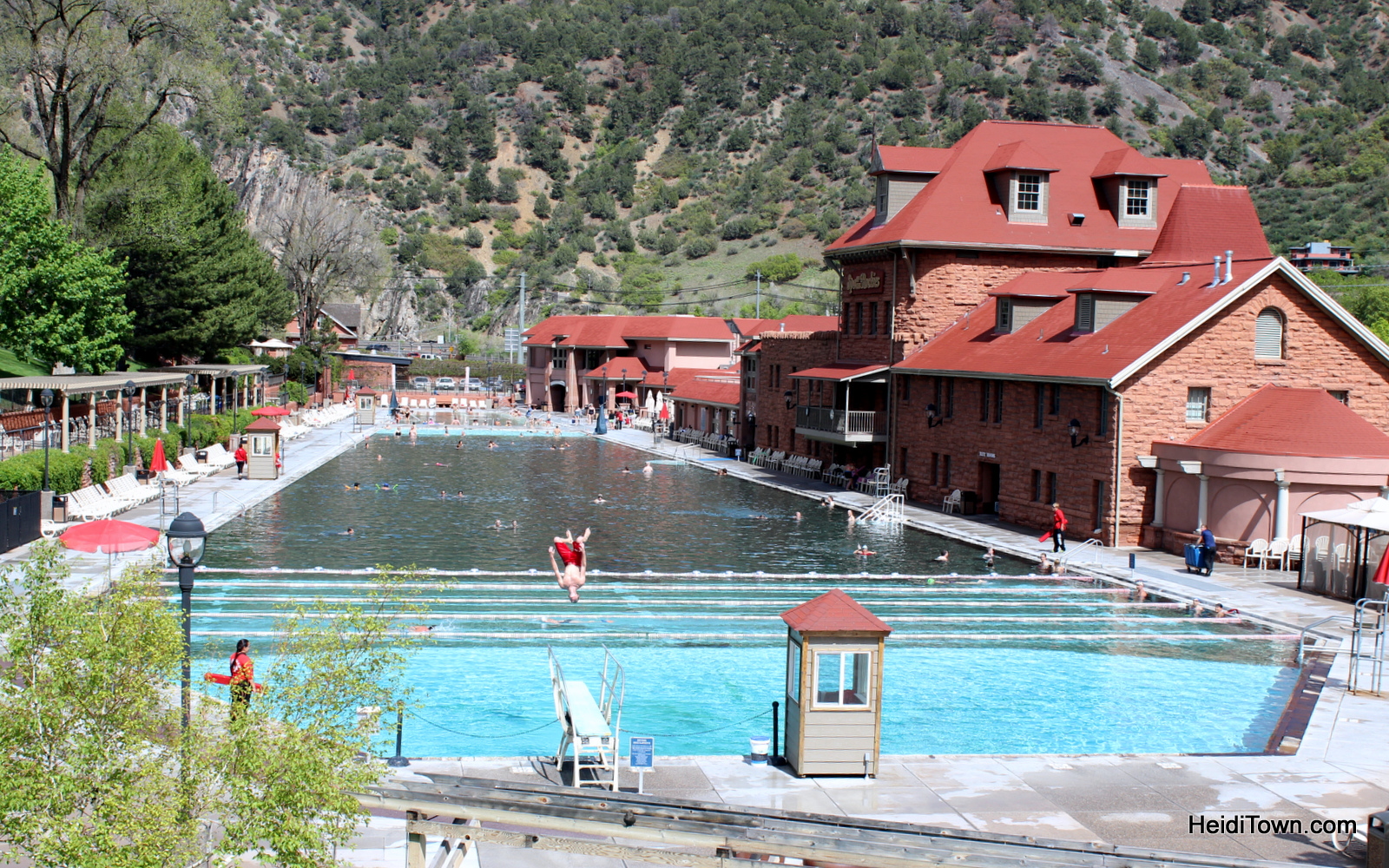 Glenwood Springs Hot Springs Pool in May 2015. HeidiTown.com