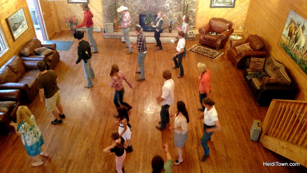 Line dancing at Latigo Ranch. HeidiTown.com