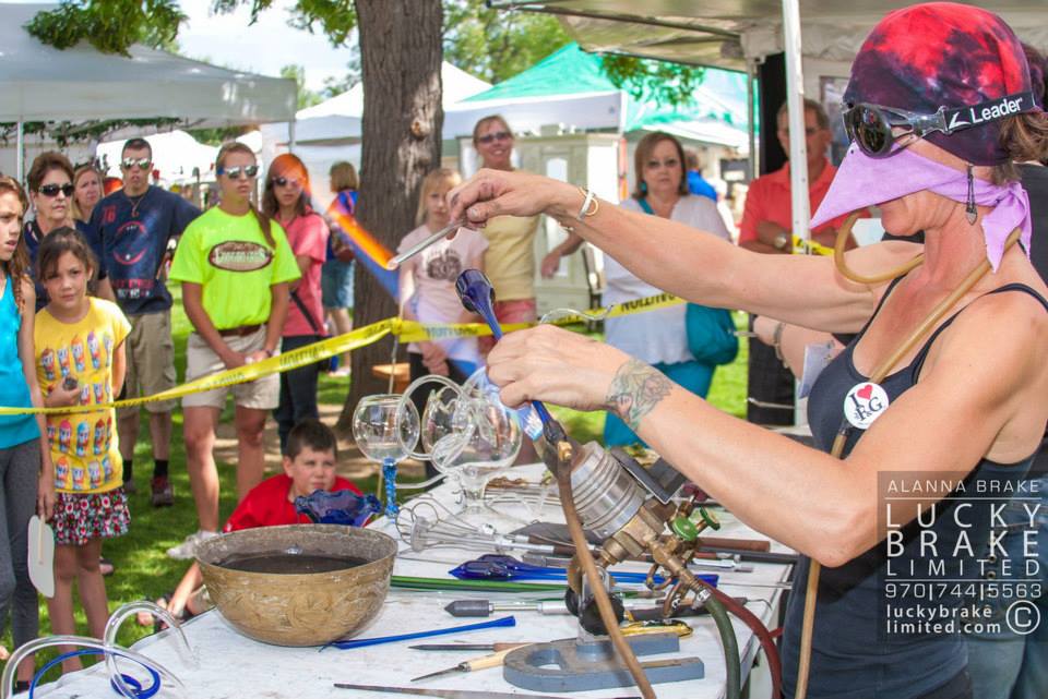 action shot Art in the Park, photo by Lucky Brake, Ltd. HeidiTown.com