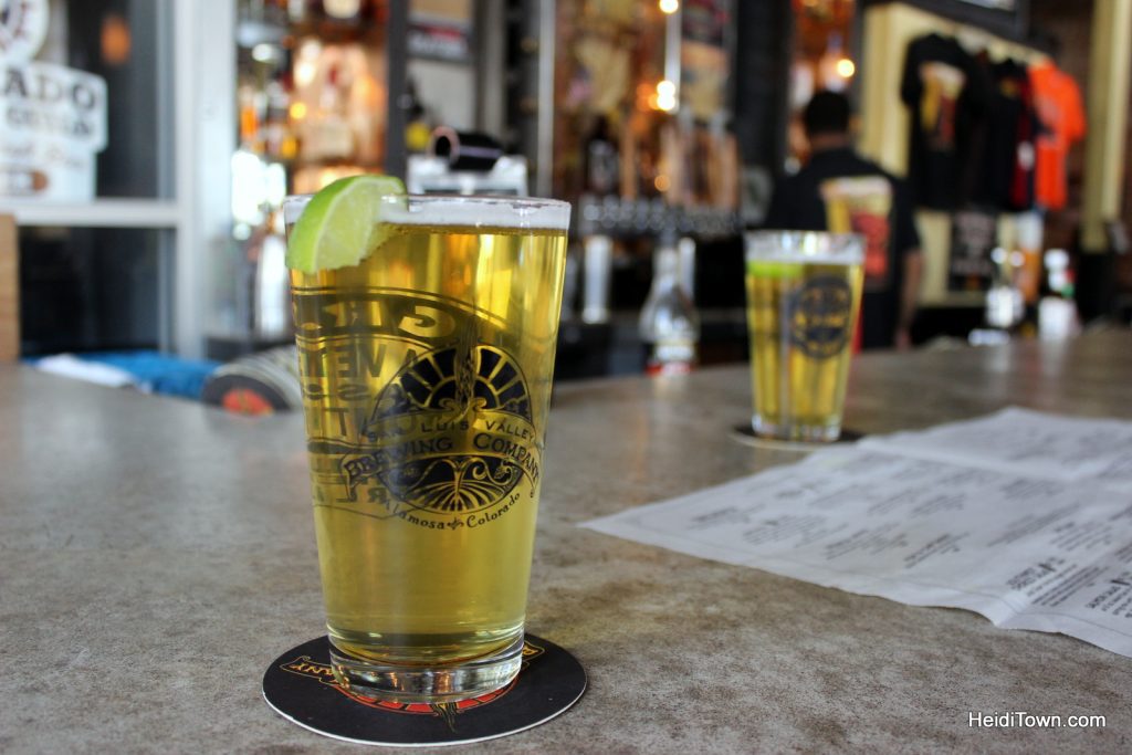 Taking the long way home, #TravelTuesday. green chili beer at San Luis Valley Brewing Co. in Alamosa, CO. HeidiTown.com