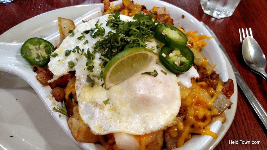 breakfast at Carvers in Winter Park, Colorado. HeidiTown.com