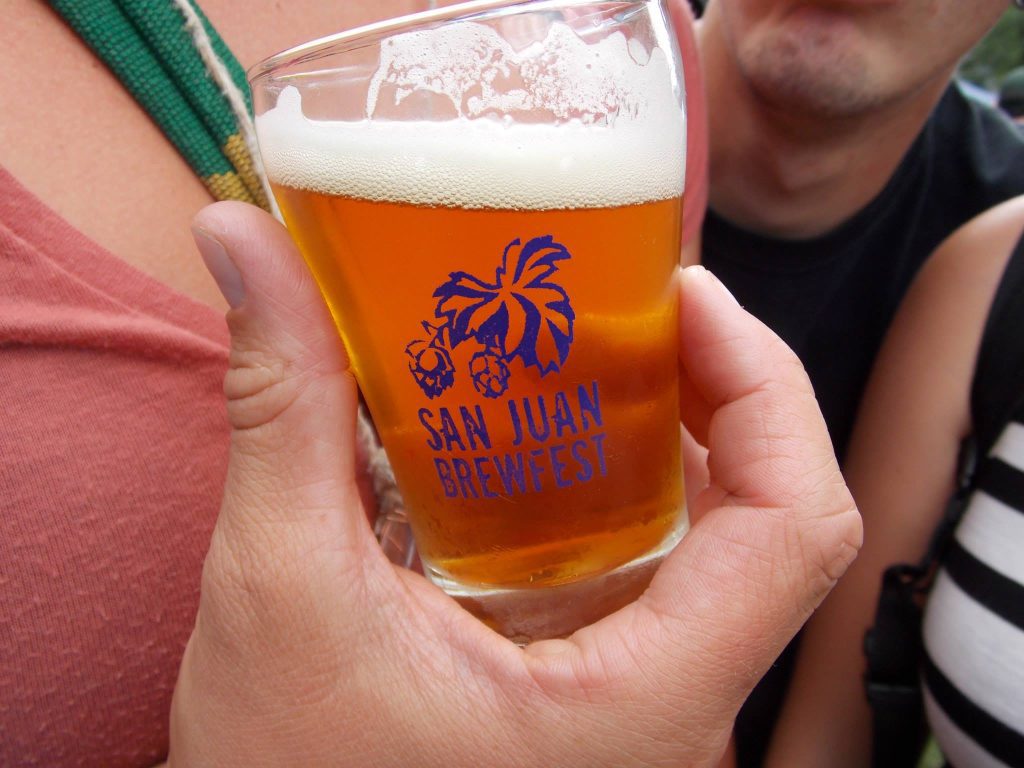 tasting mug at San Juan Brewfest
