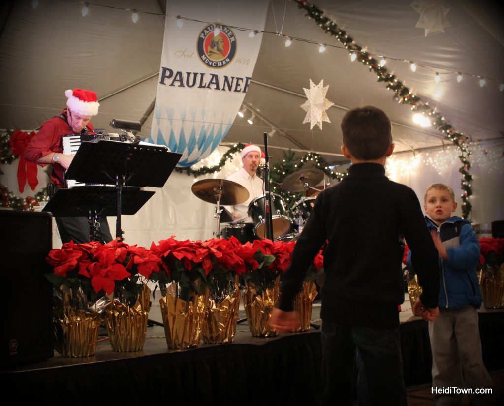 dancing kids at Denver Christkindl Market 2014. HeidiTown.com