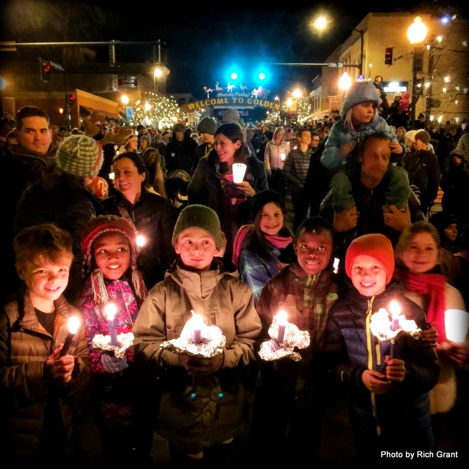 Golden Colorado Candlelight Parade, Photo by travel writer Rich Grant