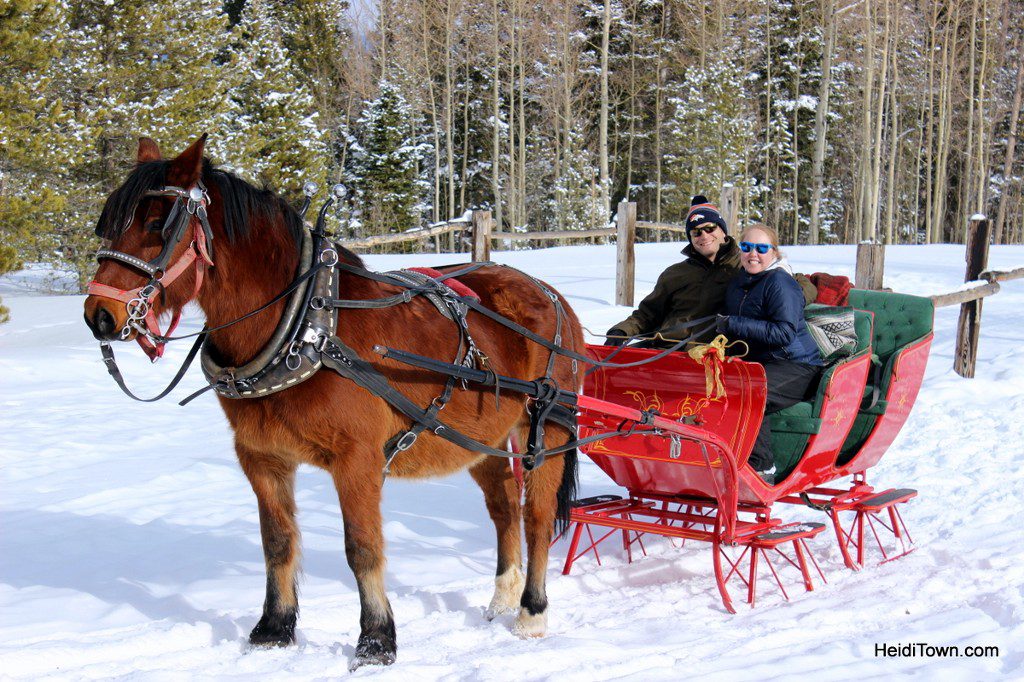 A sleigh ride at Snow Mountain Ranch HeidiTown