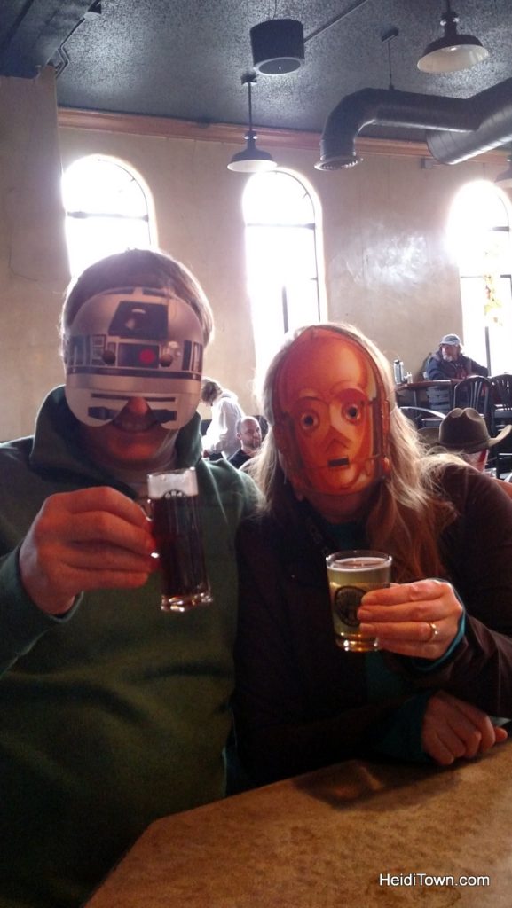 Eating our way through Alamosa, Colorado. San Luis Brewing Co. Rio Frio Star Wars. HeidiTown.com