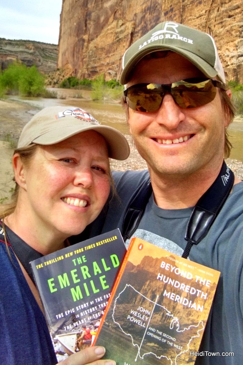 Camping at Echo Park at Dinosaur National Monument. The books that inspired our trip. HeidiTown.com