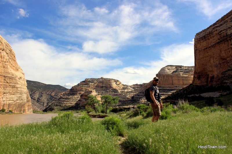 Easy hiking around Echo Park, Dinosaur National Monument. On the trail to the confluence. HeidiTown.com