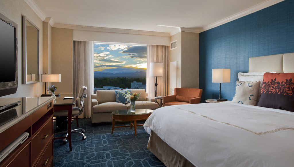 The Good Life In Cherry Creek at JW Marriott. blue room. HeidiTown.com